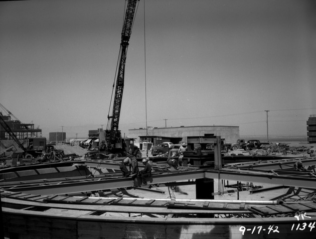 Photograph of neutralization clariflocculators at Basic Magnesium, Inc.