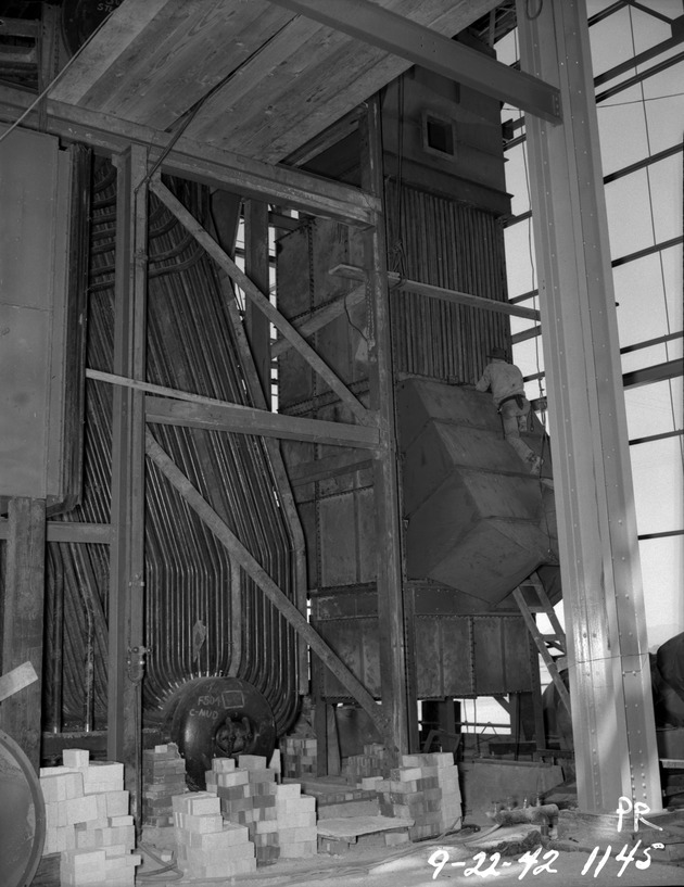 Photograph of the boiler house at Basic Magnesium, Inc.