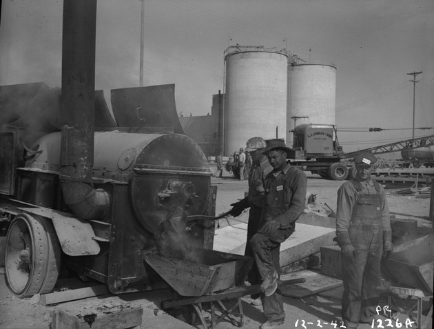 Photograph of a cement mixer at Basic Magnesium, Inc.