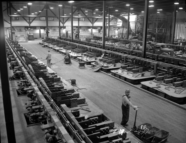 Photograph of a cell room at Basic Magnesium, Inc.