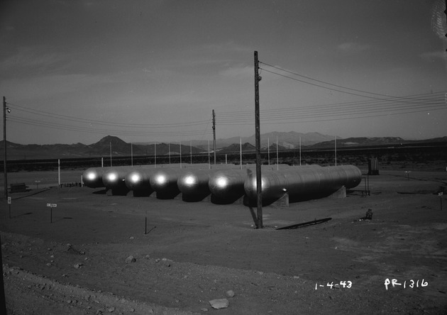 Photograph of propane tanks at Basic Magnesium, Inc.
