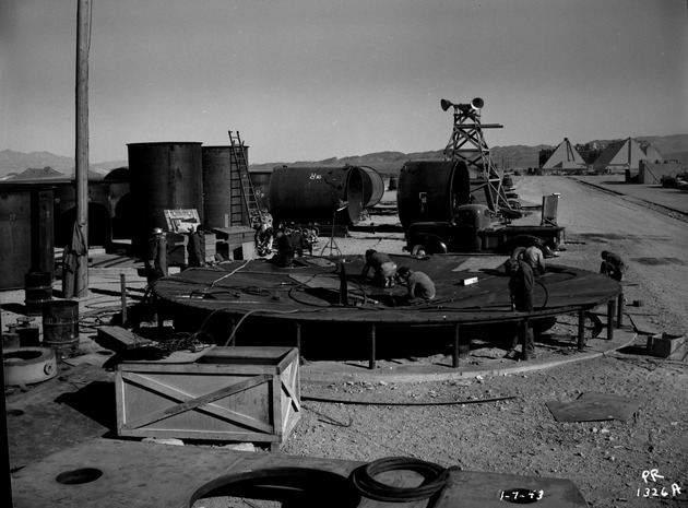 Photograph of a clarifier tank at Basic Magnesium, Inc.