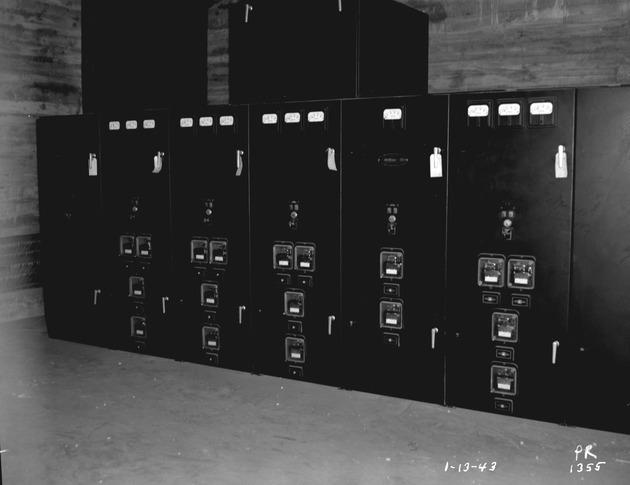 Photograph of a furnace switchgear at Basic Magnesium, Inc.