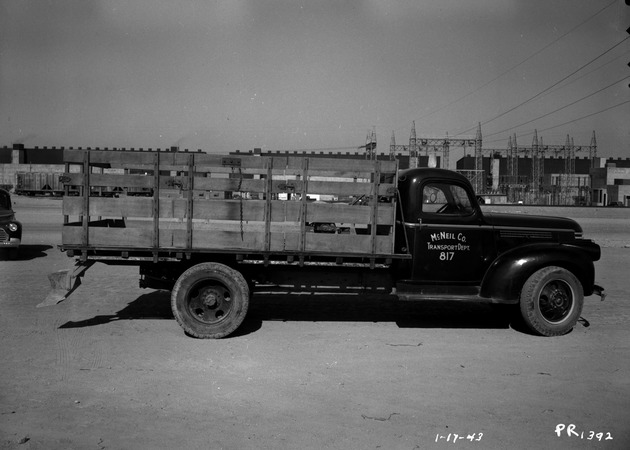 Photograph of a McNeil Co. truck at Basic Magnesium, Inc.