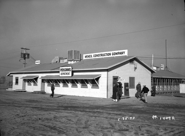 Photograph of the McNeil Construction Co. personnel department