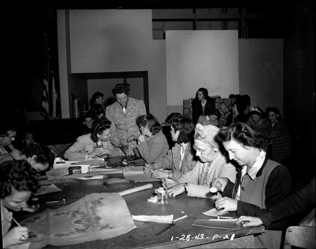 Photograph of making crafts at Basic Magnesium, Inc.