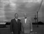 Photograph of James R. Hobbins and Cornelius F. Kelley at Basic Magnesium, Inc.
