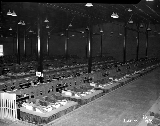 Photograph of an electrolytic cells at Basic Magnesium, Inc.