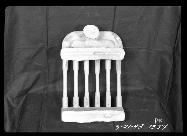 Photograph of magnesium casting at Basic Magnesium, Inc.