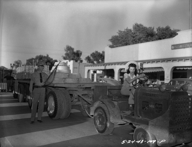 Photograph of the Helldorado parade entry by Basic Magnesium, Inc.