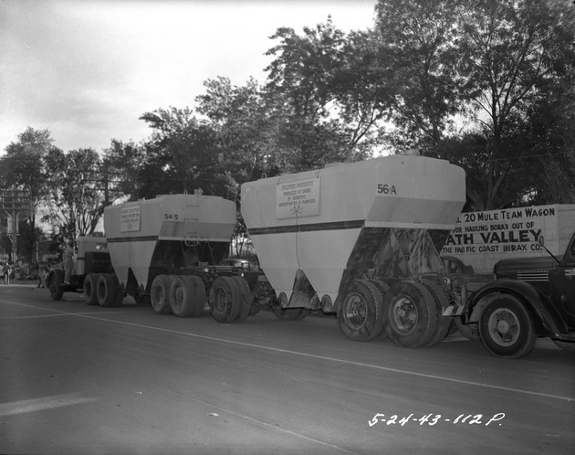 Photograph of the Helldorado parade entry by Basic Magnesium, Inc.