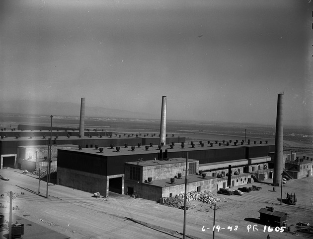 Photograph of the foundry buildings at Basic Magnesium, Inc.