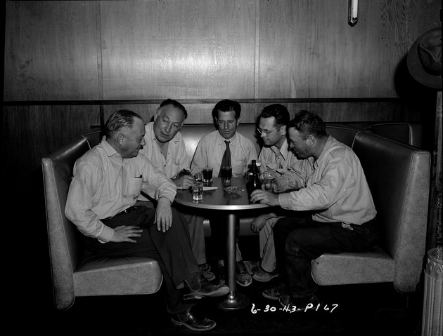 Photograph of American Legion committee members at Basic Magnesium, Inc.