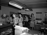 Photograph of the basic ration board office at the Basic Magnesium, Inc. townsite