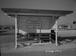 Photograph of a bus stop near Basic Magnesium, Inc.