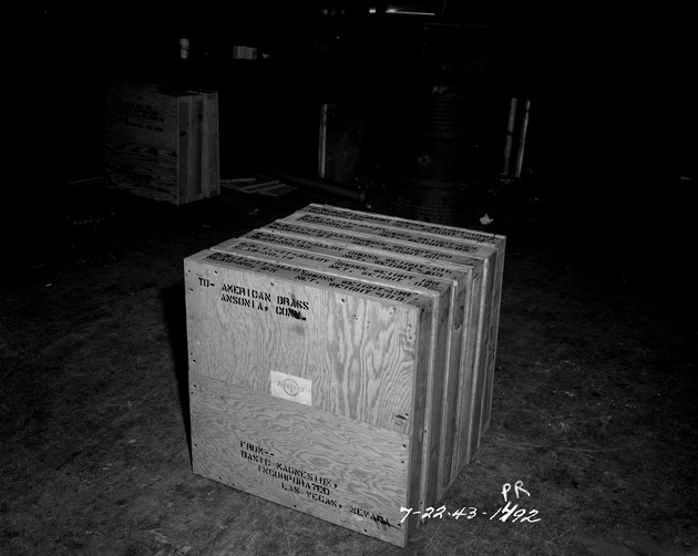 Photograph of an alloy shipment from Basic Magnesium, Inc.