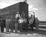 Photograph of a Basic Magnesium, Inc. train engine