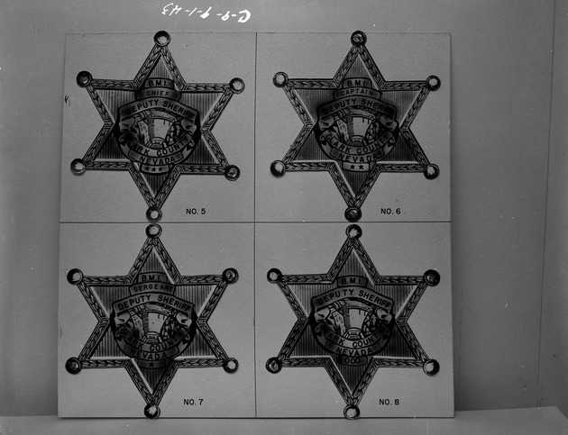 Photograph of Basic Magnesium, Inc. deputy sheriff's badges