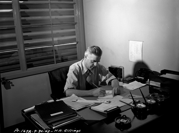 Photograph of H. H. Gillings at Basic Magnesium, Inc.