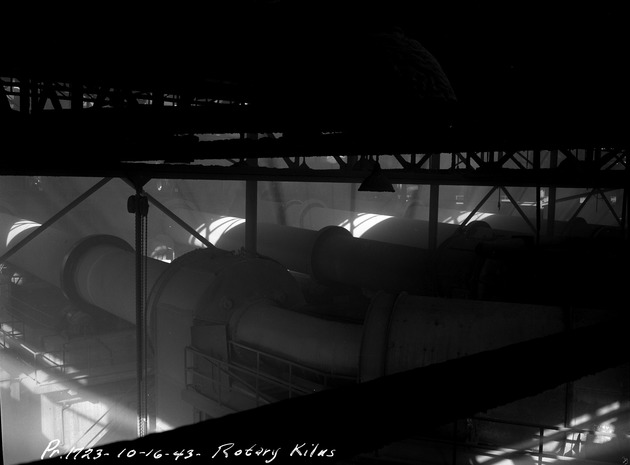 Photograph of rotary kilns at Basic Magnesium, Inc.