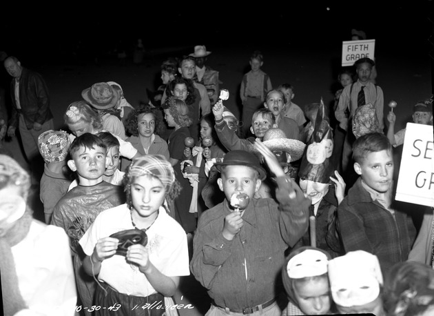 Photograph of a Halloween party at Basic Magnesium, Inc.