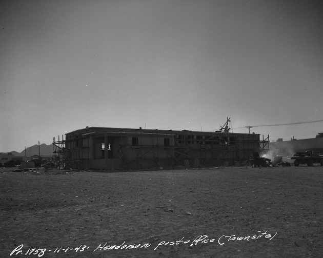 Photograph of the post office at the Basic Magnesium, Inc. townsite