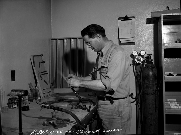 Photograph of John Roundy at Basic Magnesium, Inc.