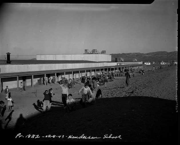 Photograph of Henderson school at the Basic Magnesium, Inc. townsite