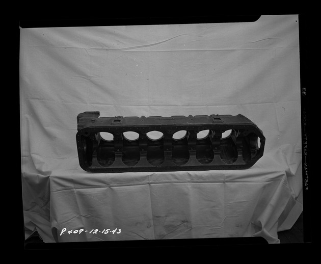 Photograph of magnesium casting at Basic Magnesium, Inc.