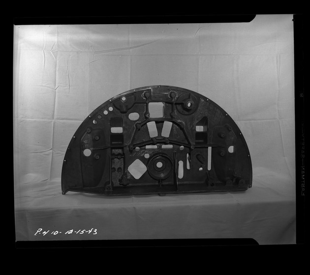Photograph of magnesium casting at Basic Magnesium, Inc.