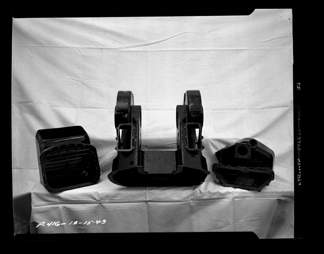 Photograph of magnesium casting at Basic Magnesium, Inc.