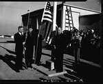 Photograph of the post office dedication
