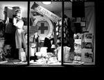 Photograph of a Red Cross display in a department store window