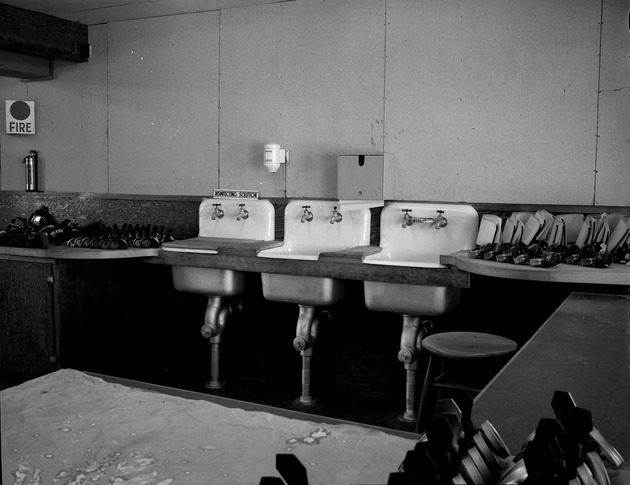 Photograph of safety equipment repair room at Basic Magnesium, Inc.