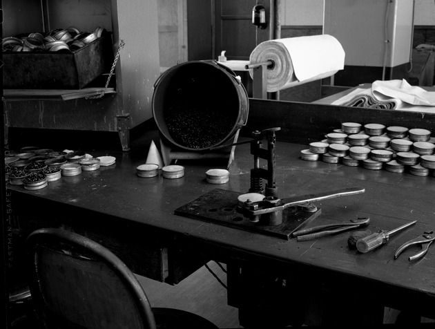 Photograph of safety equipment repair room at Basic Magnesium, Inc.