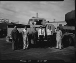 Photograph of a Wells truck and crew at Basic Magnesium, Inc.