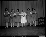 Photograph of the nurses' aides graduation ceremony at Basic Magnesium, Inc.