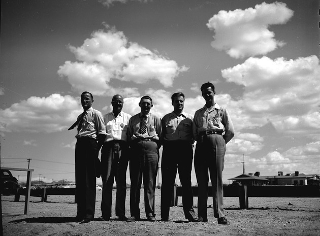 Photograph of a winning bowling team at Basic Magnesium, Inc.