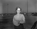 Photograph of Iona Laur, softball team member