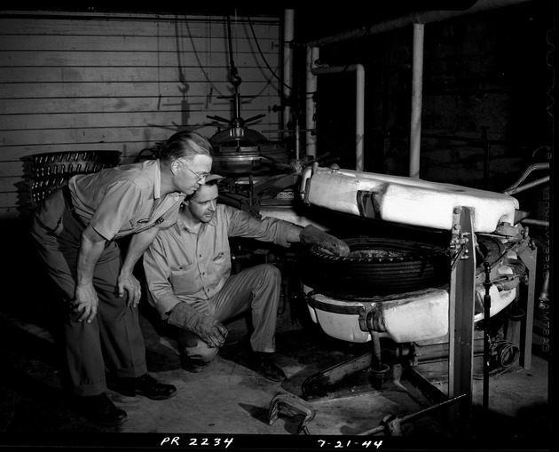 Photograph of a tire shop at Basic Magnesium, Inc.