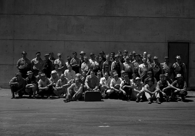 Photograph of metal plant repair employees at Basic Magnesium, Inc.