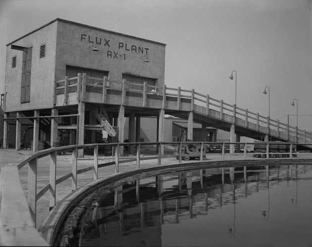 Photograph of the prefuse building at Basic Magnesium, Inc.