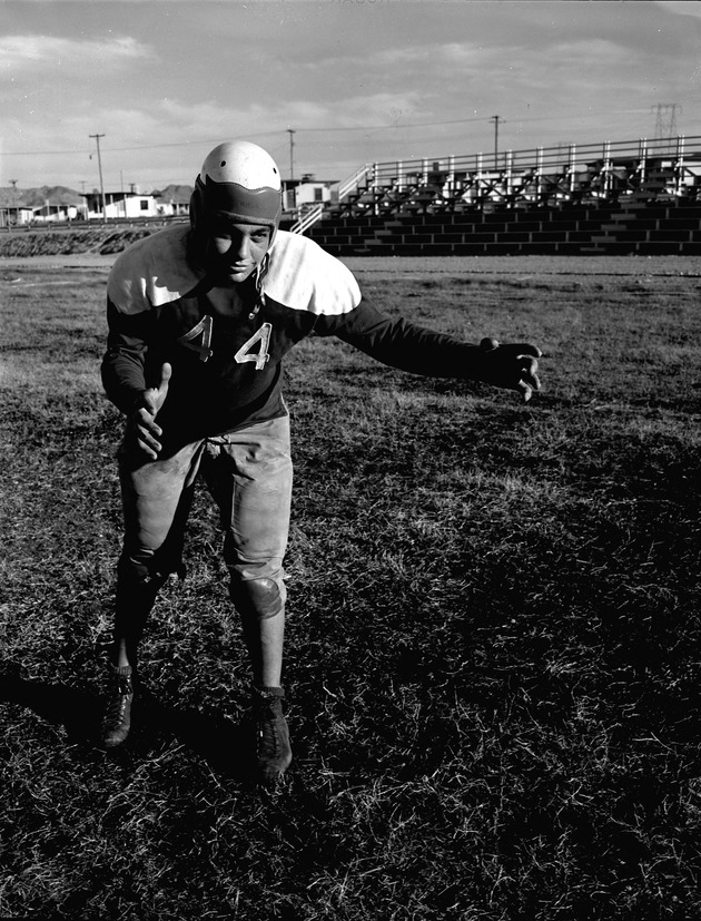 Photograph of Alex Coroneos, Basic High School football player