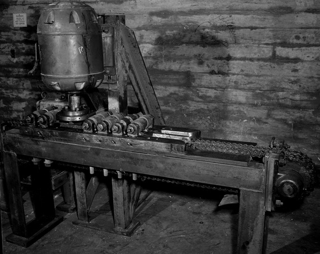 Photograph of an ingot scalper at Basic Magnesium, Inc.