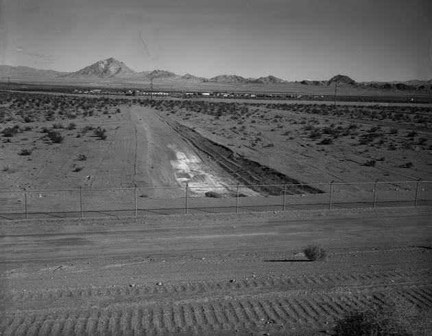 Photograph of a drain north of the main dam