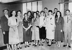 Photograph of Bank of Nevada employees in Henderson, February 8, 1954