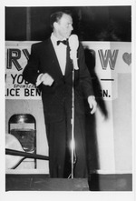 Photograph of Frank Sinatra at the fundraiser for the Youth Center in Henderson, June 15, 1954