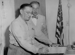 Photograph of George Treem and Charles Dohrenwend, Henderson, July 15, 1954