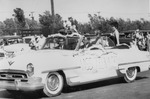 Photograph of the "Miss Teenage" entry in the Industrial Days parade, Henderson, Nevada, May 7, 1955
