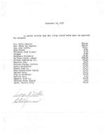 1958-09-23 - List of invoices to be paid
